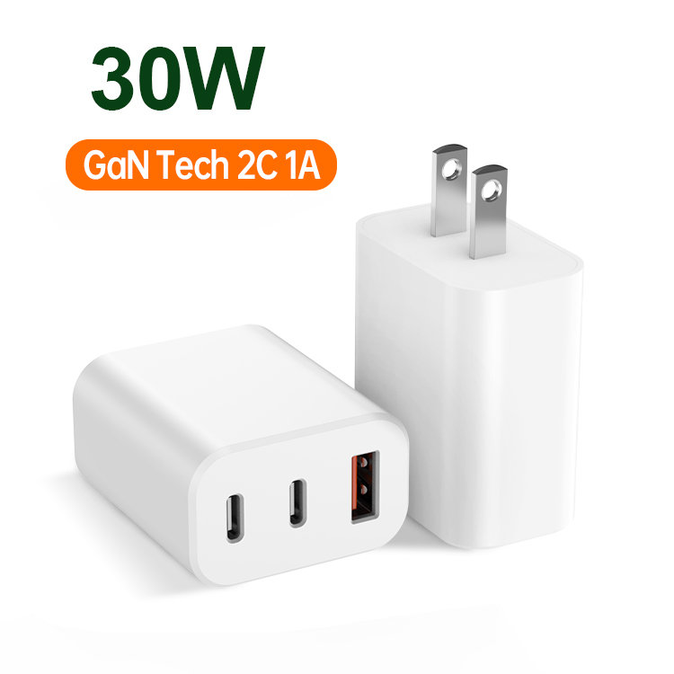 GaN 30W PD Fast Charger 2C1A
