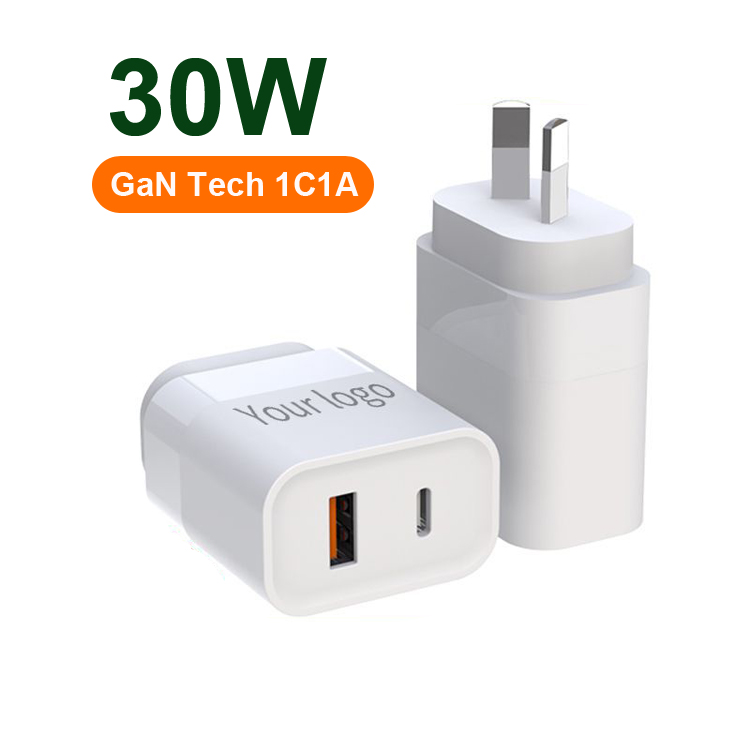 GaN 30W PD Fast Charger 1A 1C