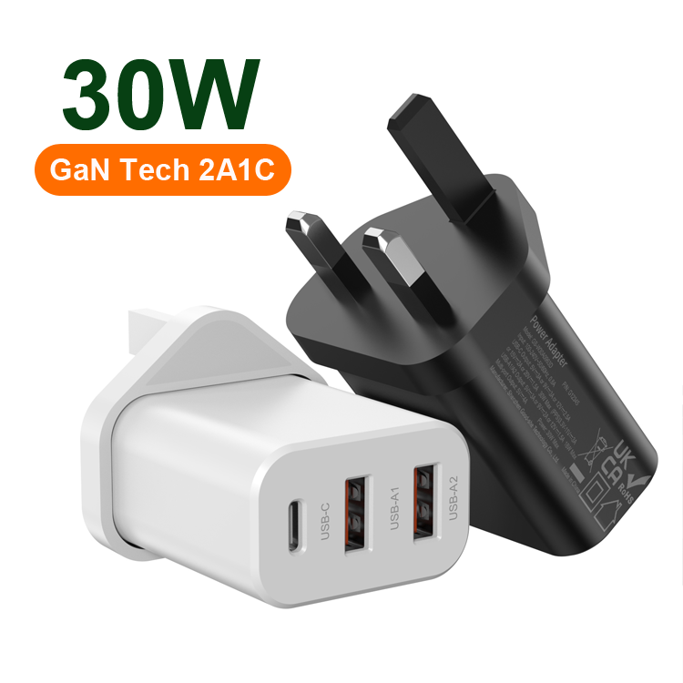 GaN 30W PD Fast Charger 2A1C