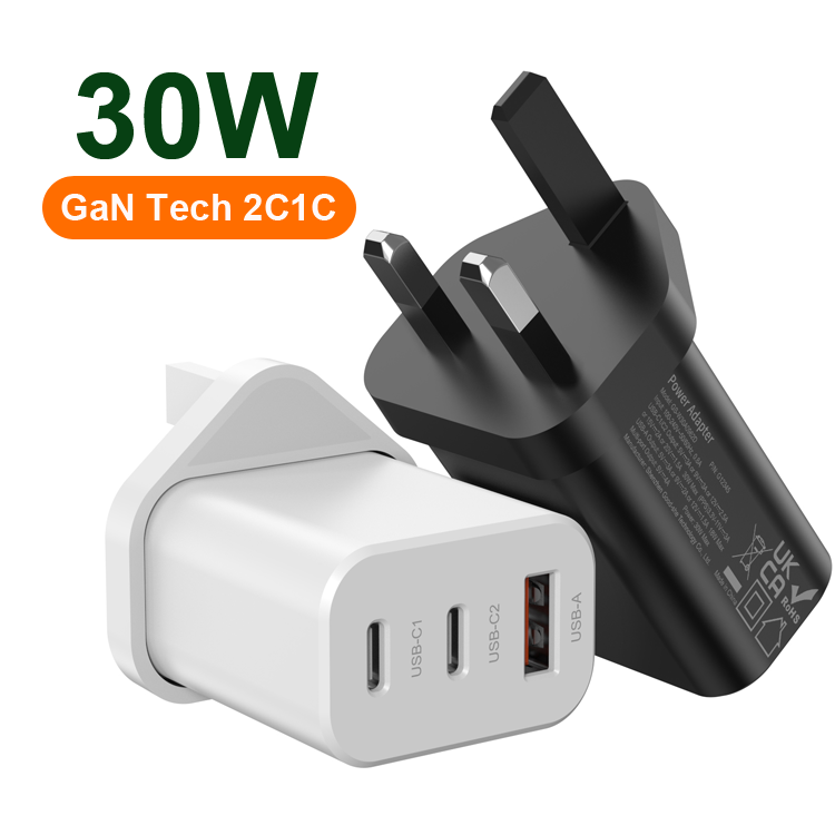 GaN 30W PD Fast Charger 2C1A 