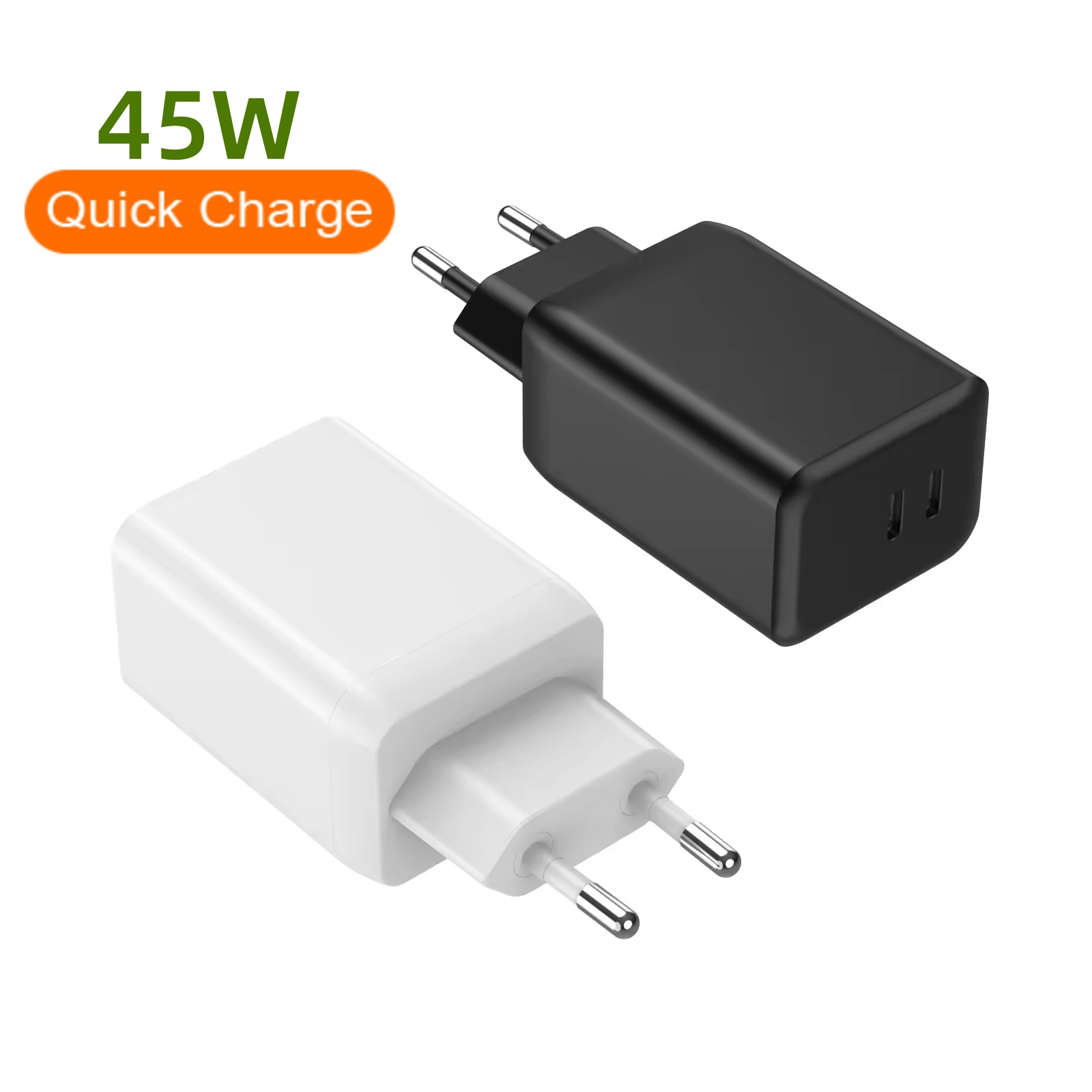45W Dual USB-C Port Compact Power Adapter  - copy