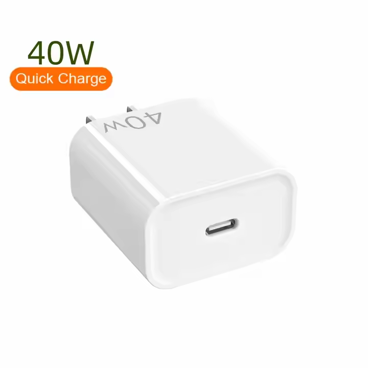  40W GaN Tech PD Portable Adapter Type-c Ports US EU UK AU KR Plug Fast Travel Charger for iphone 16 - copy