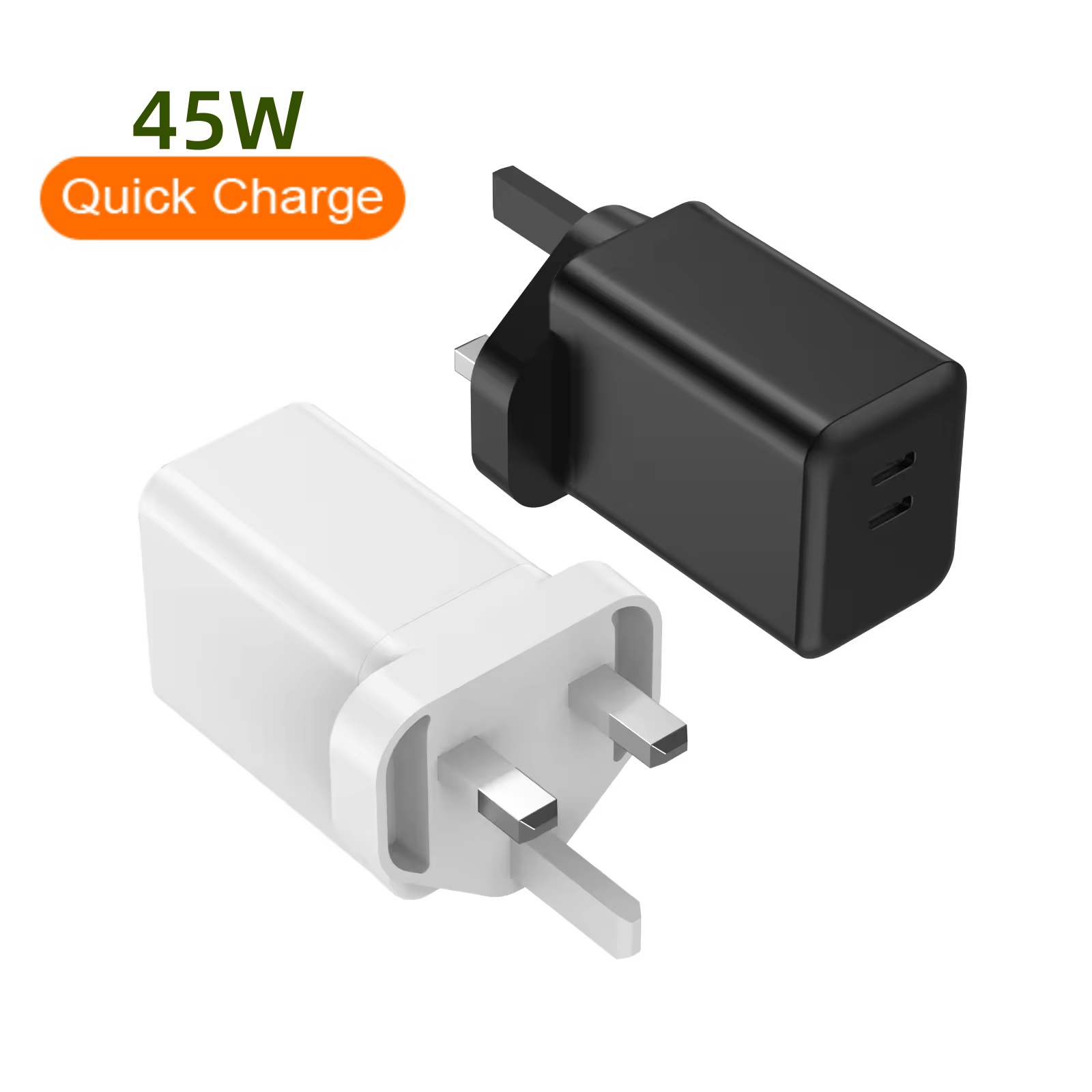 45W Dual USB-C Port Compact Power Adapter  - copy