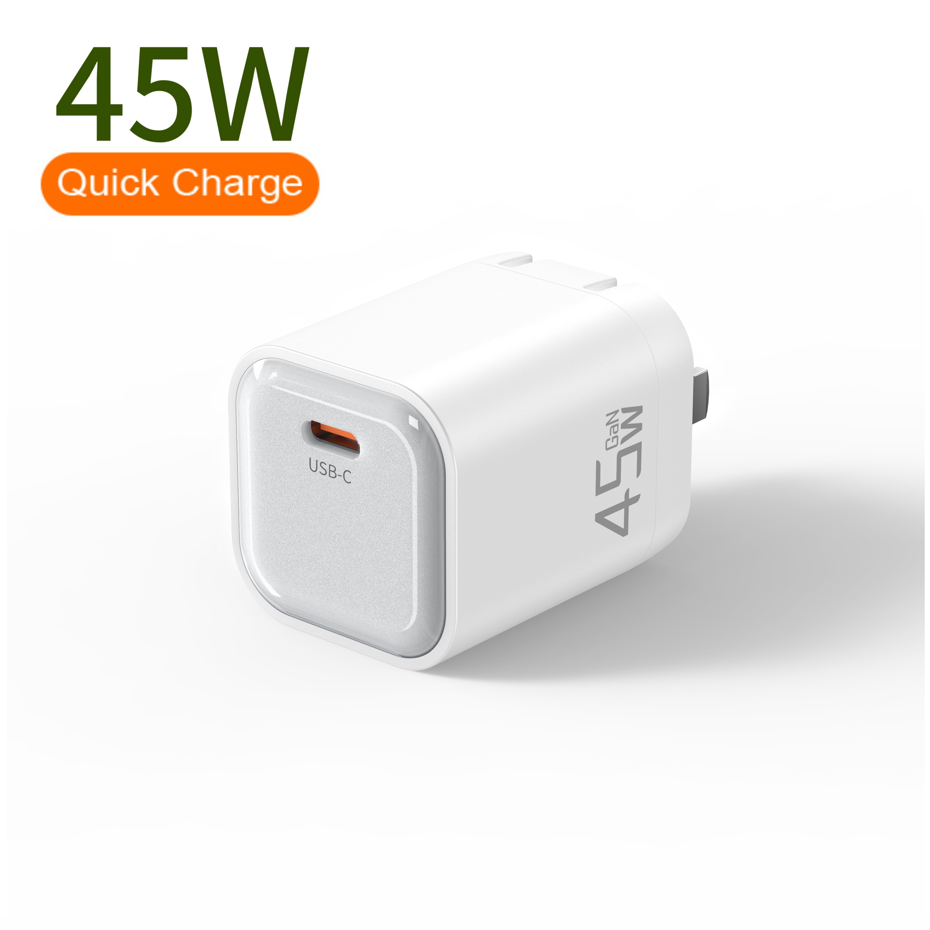 GaN 45W Mini 1C US Colorful Crystal Shell Phone Charger  