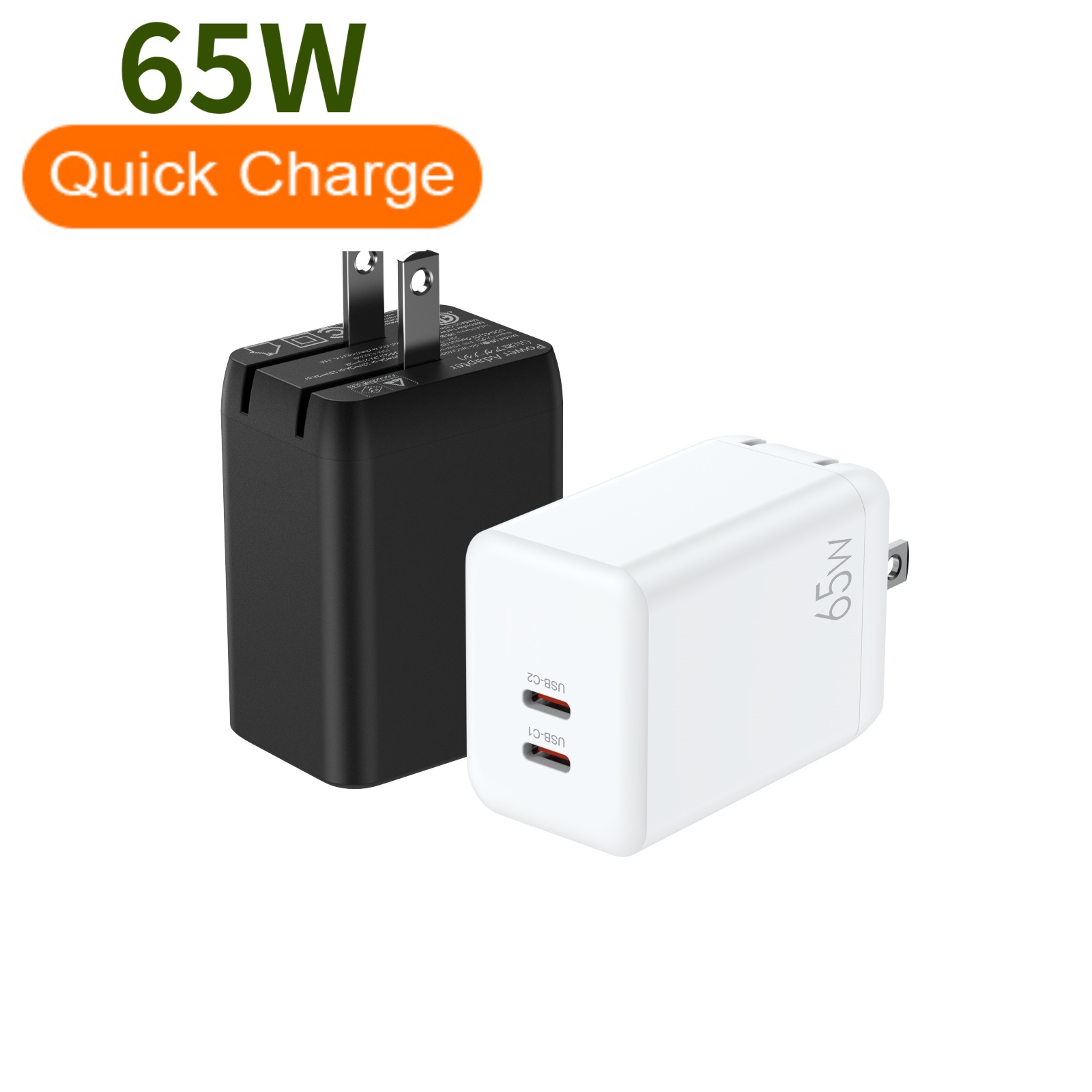 65W Gan Charger 2C   - copy - copy - copy