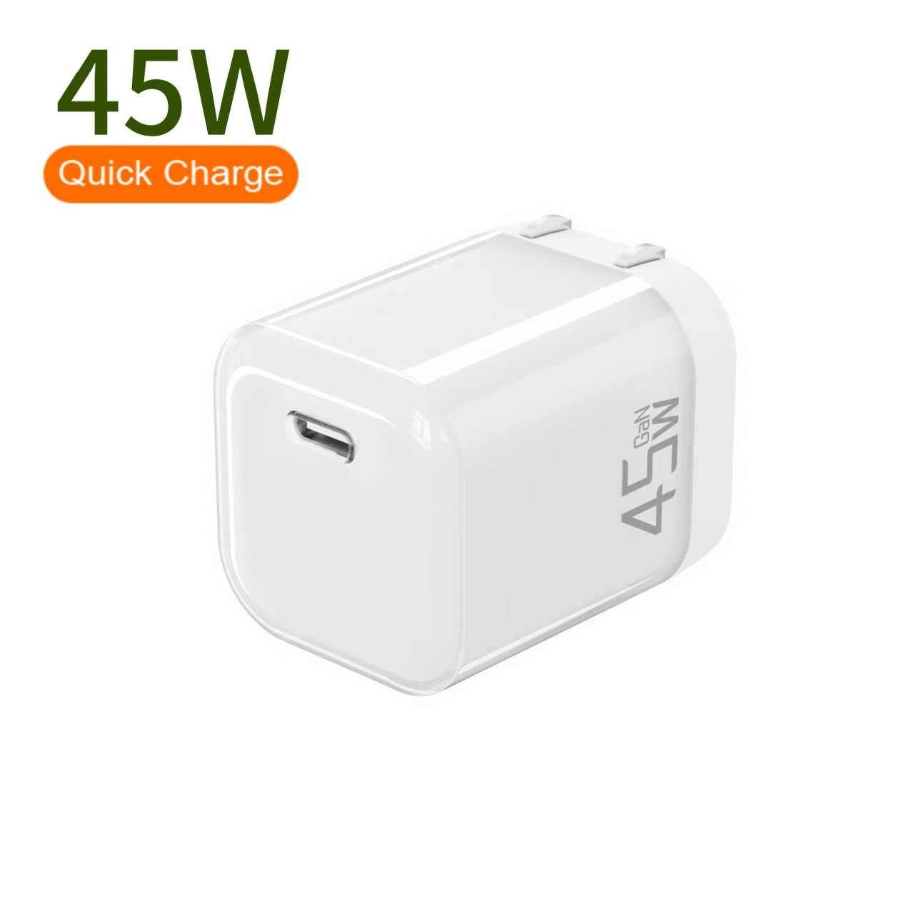 GaN 45W Mini 1C US Colorful Crystal Shell Fast Charger  - copy